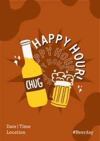 Happy Hour Drinks Poster Image Preview