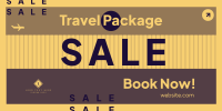 Travel Package Sale Twitter Post Design