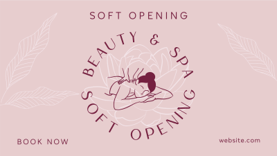 Spa Soft Opening  Facebook event cover Image Preview