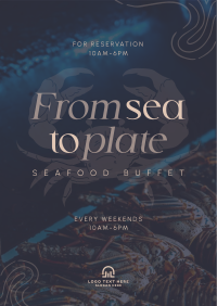 Seafood Cuisine Buffet Poster Image Preview