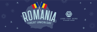 Romania Great Union Day Twitter Header Design