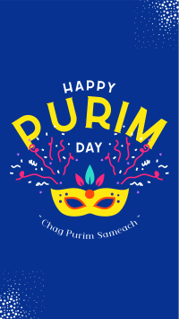 Chag Purim Fest Facebook story Image Preview