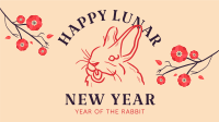 Ink Lunar Rabbit Facebook Event Cover Design