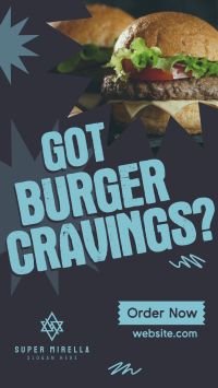 Burger Cravings Facebook Story Design