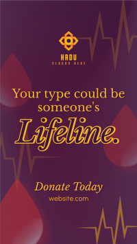 Donate Blood Campaign Facebook story Image Preview