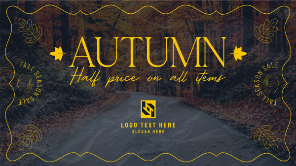 Fall Season Sale Facebook Event Cover Design