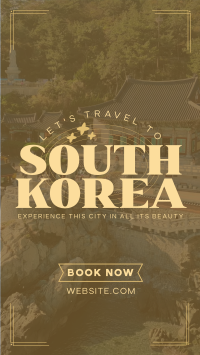 Travel to Korea Facebook Story Design