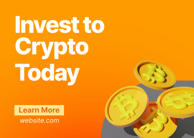 Invest to Crypto Postcard Image Preview