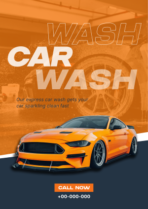 Professional Car Cleaning Flyer Image Preview