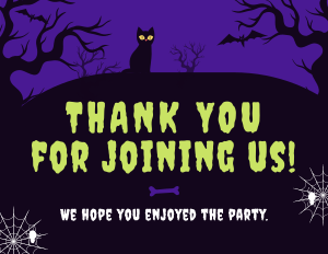 Spooky Midnight  Thank You Card Image Preview