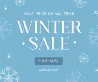 Winter Wonder Sale Facebook Post Design