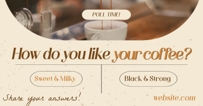 Coffee Customer Engagement Facebook ad Image Preview