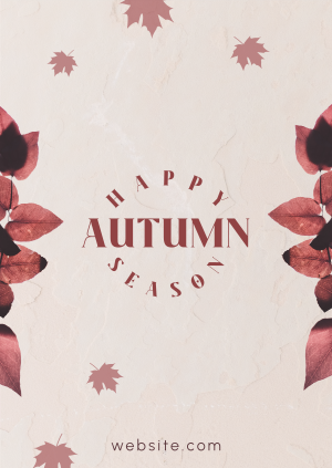 Autumn Season Leaves Poster