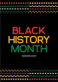 Black History Lines Poster Image Preview