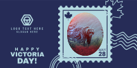 Bear Stamp Twitter Post Design