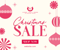 Ornamental Christmas Sale Facebook Post Design