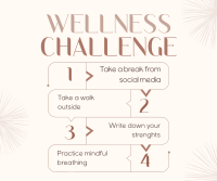 The Wellness Challenge Facebook Post Design