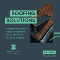 Roofing Solutions Linkedin Post Design