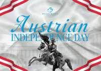 Elegant Austrian Independence Postcard Image Preview