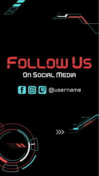 Hud Follow Us Facebook Story Design