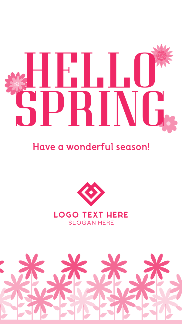 Hello Spring! Instagram Story Design
