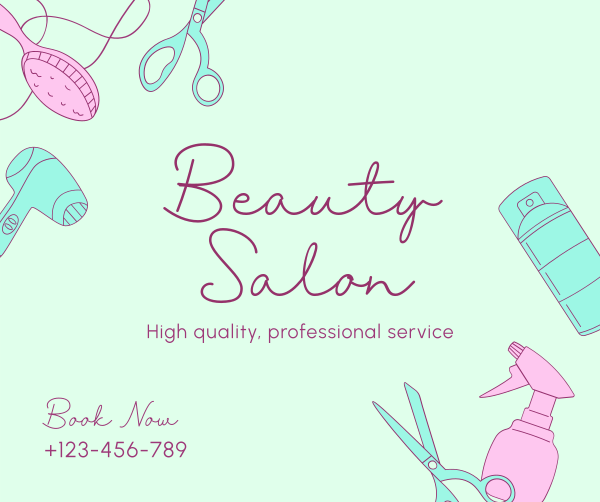 Beauty Salon Services Facebook Post Design Image Preview