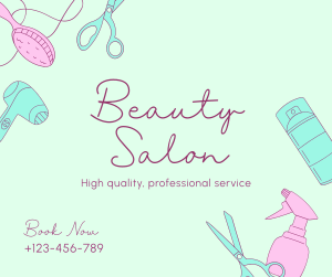 Beauty Salon Services Facebook post Image Preview