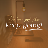 Keep Going Motivational Quote Instagram Post Design