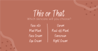 This or That Skincare Facebook ad Image Preview