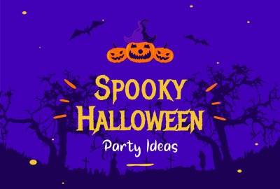 Spooky Halloween Pinterest board cover Image Preview