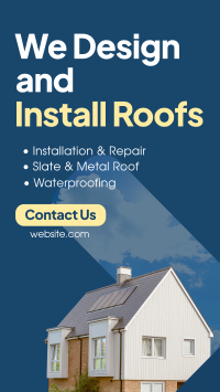 Install Roofing Needs YouTube Short Design