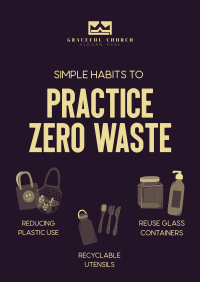 Simple Habits to Zero Waste Poster Image Preview