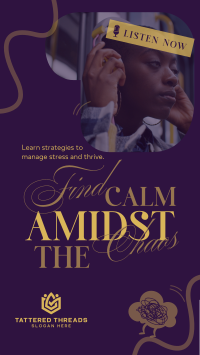 Find Calm Podcast TikTok Video Image Preview