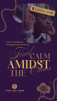 Find Calm Podcast TikTok video Image Preview