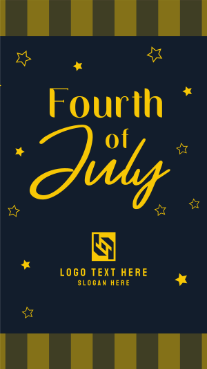Fourth of July Facebook story Image Preview
