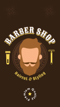 Premium Barber Facebook Story Design