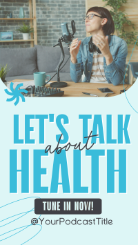 Health Wellness Podcast TikTok video Image Preview