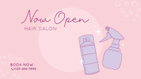 Hair Salon Opening Facebook Event Cover Image Preview