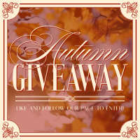 Autumn Giveaway Instagram Post Design