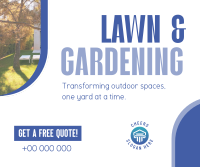 Convenient Lawn Care Services Facebook Post Design