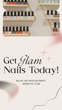 Salon Glam Nails Facebook story Image Preview