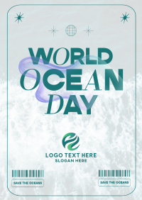 Y2K Ocean Day Flyer Image Preview