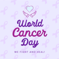 Worldwide Cancer Fight Linkedin Post Image Preview