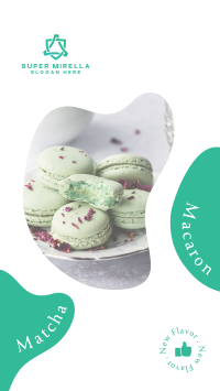 Matcha Macaron Facebook story Image Preview