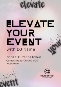 Hype DJ Booking Poster Image Preview