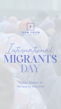 International Migrants Day TikTok Video Image Preview