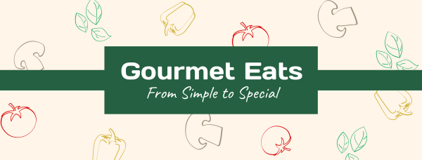 Gourmet Eats Facebook Cover Design Image Preview