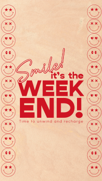 Smile Weekend Quote Facebook Story Image Preview