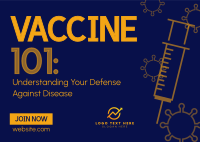 Health Vaccine Webinar Postcard Design