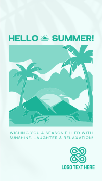 Minimalist Summer Greeting Instagram reel Image Preview